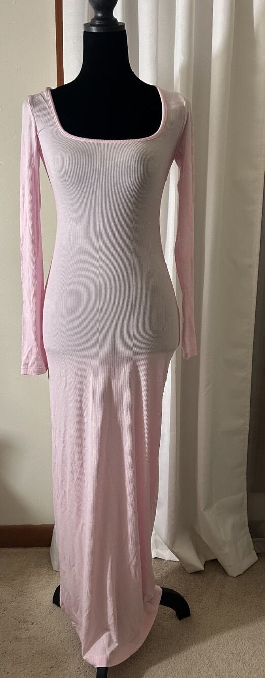 Skims NWOT Soft Long Sleeve Dress Cherry Blossom Medium Petite
